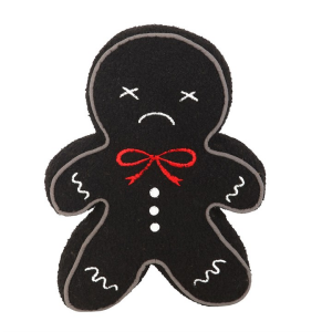 Black Gingerdead Man Boucle Cushion - Image 2