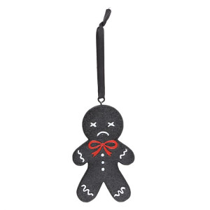 Black Gingerdead Man Hanging Ornament - Image 2