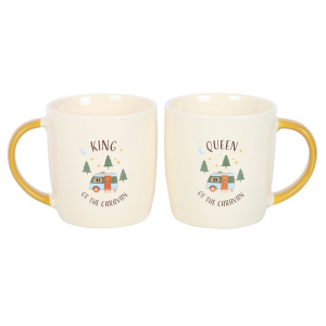 Camping King and Queen Couples Mug Set - Image 2