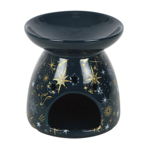Blue Starry Night Oil Burner and Wax Warmer - Image 2
