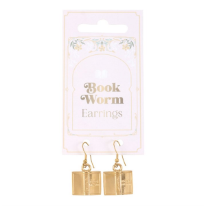 Book Worm Earrings - Image 2