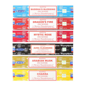 6 Packs of Assorted Fragrance Incense Sticks by Satya - Image 2