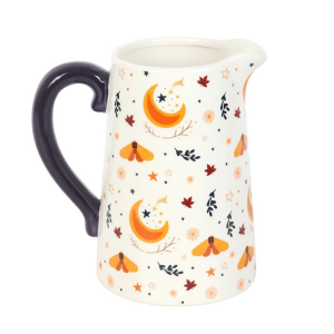 Autumn Magic Harvest Moon Print Ceramic Flower Jug - Image 2