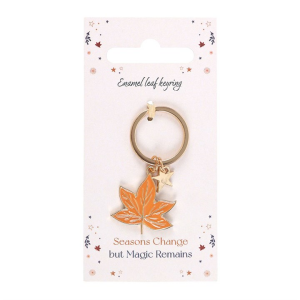 Autumn Magic Leaf Keyring - Image 2