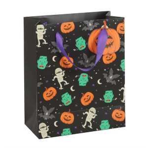 23cm Medium Monster Mash Print Gift Bag - Image 2