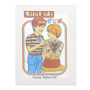 19x25cm Rainy Day Fun Canvas Plaque by Steven Rhodes - Image 2