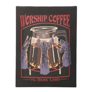 19x25cm Worship Coffee Canvas Plaque by Steven Rhodes - Image 2