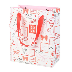 Valentine Postage Stamp Print Gift Bag - Image 2