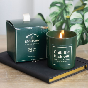 Sweary Chill Out Eucalyptus & Rosemary Candle - Image 2