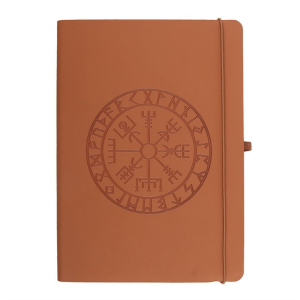 Viking Compass A5 Faux Leather Journal with Pen - Image 2