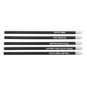 The Coven Club Set of 5 Witchy Pencils - Image 2