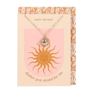 Sun Necklace on Birthday Card - Image 2