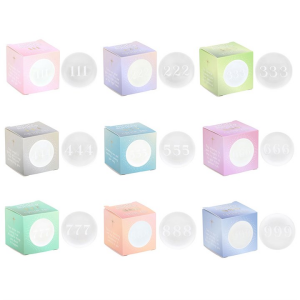 Set of 9 Angel Number Crystal Balls - Image 2