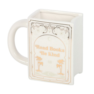 Read Books Be Kind White Book Shaped Mug - Image 2