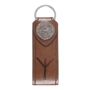 Protection Viking Rune Faux Leather Keyring - Image 2