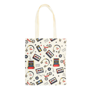 Retro 80s Print Polycotton Tote Bag - Image 2