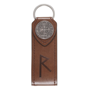 Journey Viking Rune Faux Leather Keyring - Image 2