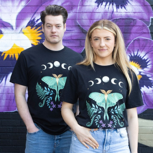 Luna Moth Unisex T-shirt Size M - Image 2