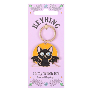 In My Witch Era Cat and Moon Enamel Keyring - Image 2