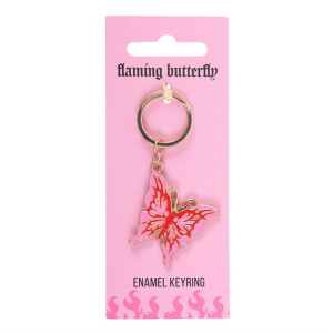 Flaming Butterfly Keyring - Image 2