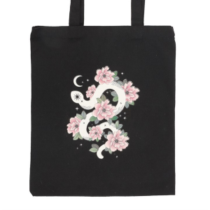 Floral Snake Polycotton Tote Bag - Image 3