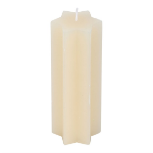 Cream Starry Night Star Shaped Taper Candle - Image 2