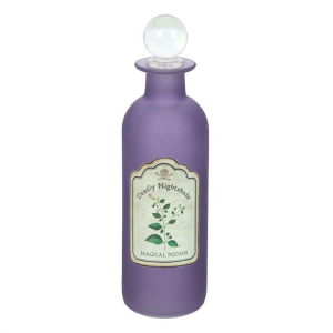 Deadly Nightshade Decorative Glass Potion Bottle - Image 2