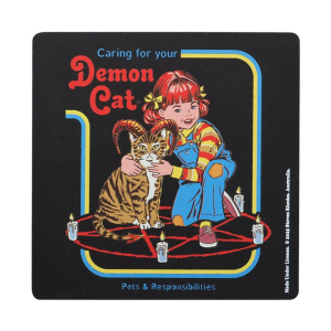 Demon Cat Coaster by Steven Rhodes - Image 2