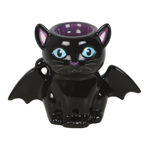 Cute and Creepy Bat Cat Oil Burner and Wax Warmer - Image 2
