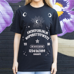 Black Talking Board Unisex T-shirt Size S - Image 3