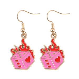 Burning Dice Earrings - Image 3