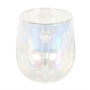 You Are Made of Magic Iridescent Double Walled Glass Mug - Image 3