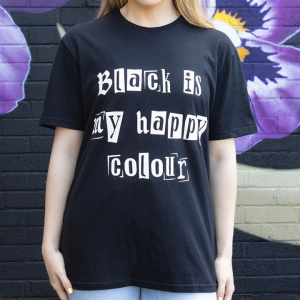 Black is My Happy Colour Unisex T-shirt Size XL - Image 3