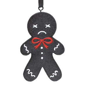 Black Gingerdead Man Hanging Ornament - Image 3