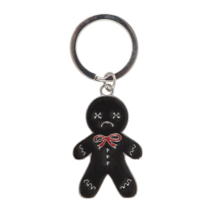Black Gingerdead Man Keyring - Image 3