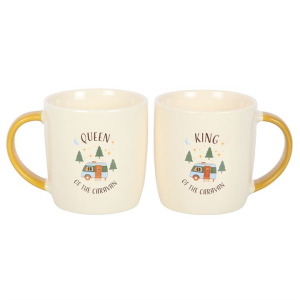 Camping King and Queen Couples Mug Set - Image 3