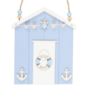 Blue Life Ring Beach Hut Hanging Decoration - Image 3