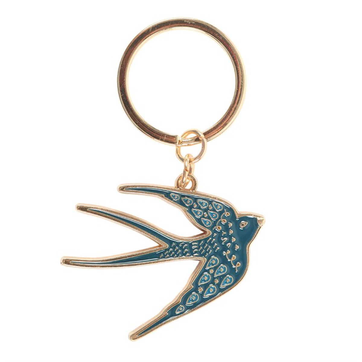 Blue Spread Your Wings Swallow Keyring - Image 3