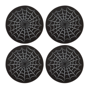 Black Spiderweb Coaster Set - Image 3