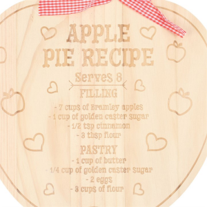 Apple Pie Recipe Serving Board - Image 3