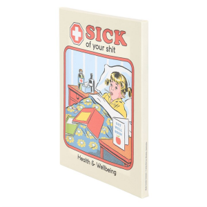 19x25cm Sick Of Your Shit Canvas Plaque by Steven Rhodes - Image 3