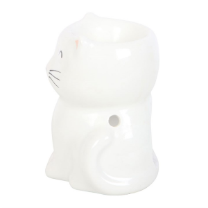 White Happy Cat Oil Burner - Image 3
