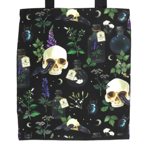 Venom & Vines Print Polycotton Tote Bag - Image 3