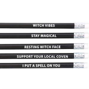 The Coven Club Set of 5 Witchy Pencils - Image 3