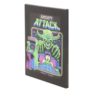 19x25cm Anxiety Attack Canvas Plaque by Steven Rhodes - Image 3