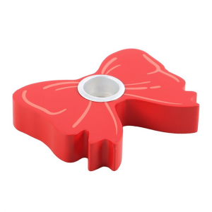 Red Bow Taper Candle Holder - Image 3