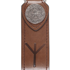 Protection Viking Rune Faux Leather Keyring - Image 3