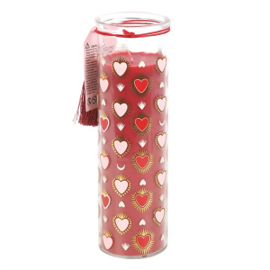 Sacred Heart Print Black Fig Tube Candle - Image 3