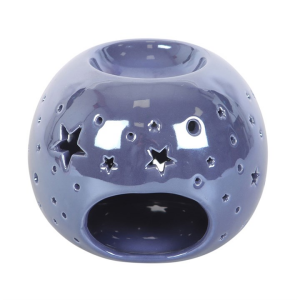 Purple Iridescent Star Oil Burner and Wax Warmer - Image 3