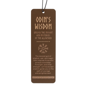 Odin's Wisdom Wooden Bookmark - Image 3